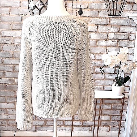 Moda International Oatmeal Cashmere Blend Wool Sweater, Women’s Size Small. - Picture 4 of 10